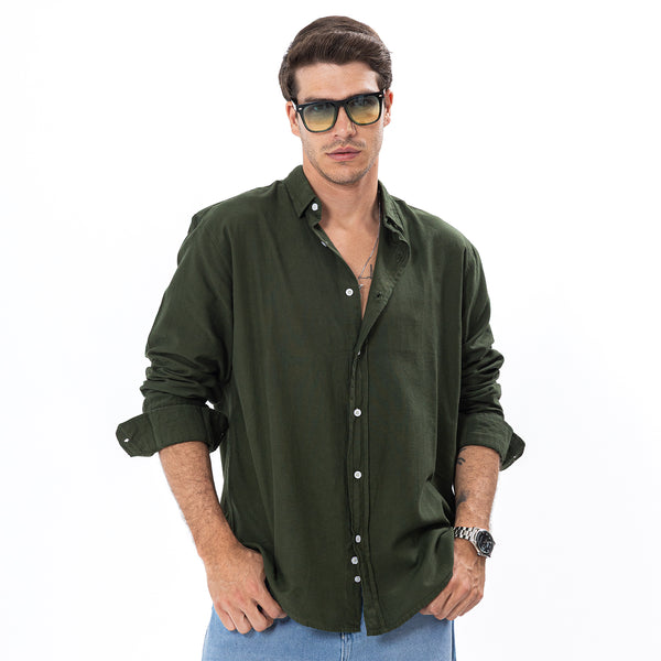 Linen Shirt L/S Basic SH-565-S26