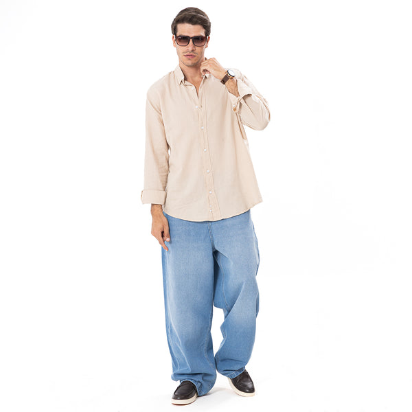 Linen Shirt L/S Basic SH-565-S26