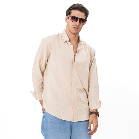 Linen Shirt L/S Basic SH-565-S26