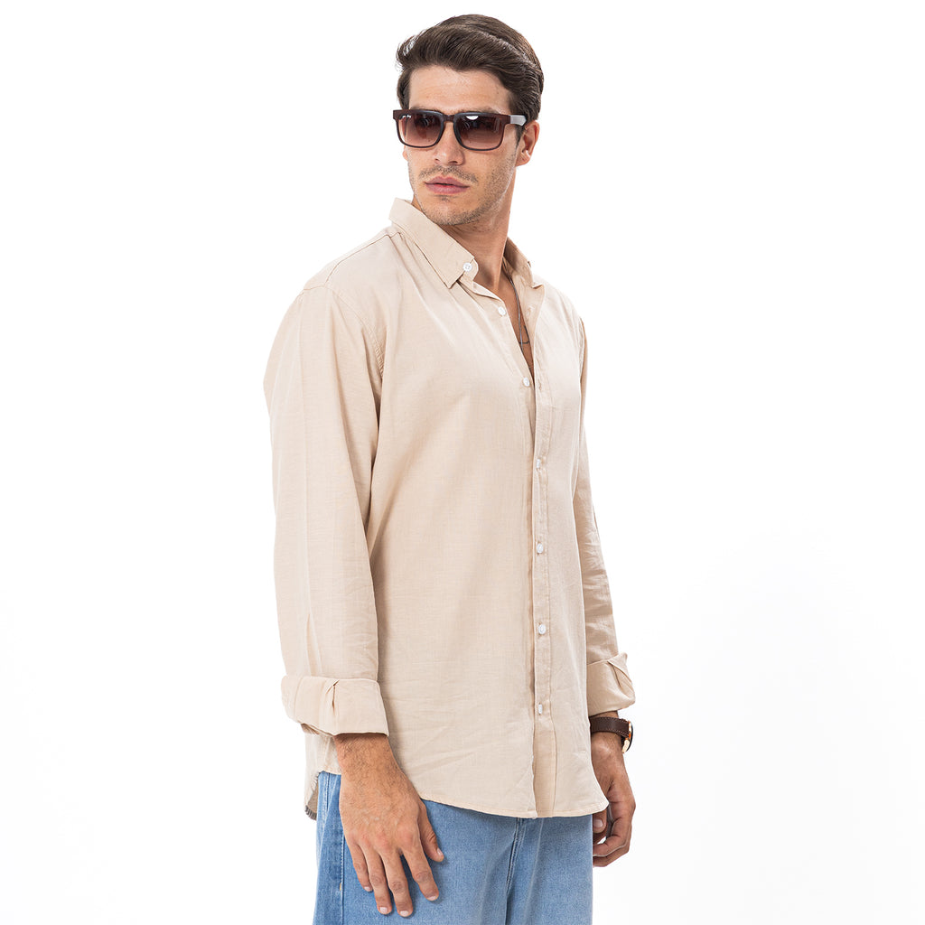 Linen Shirt L/S Basic SH-565-S26