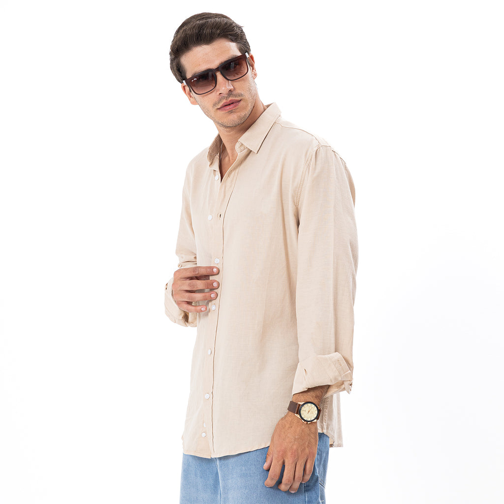 Linen Shirt L/S Basic SH-565-S26