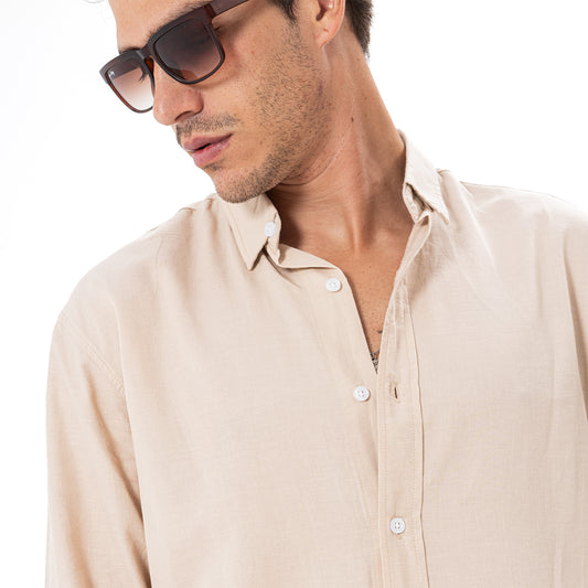 Linen Shirt L/S Basic SH-565-S26