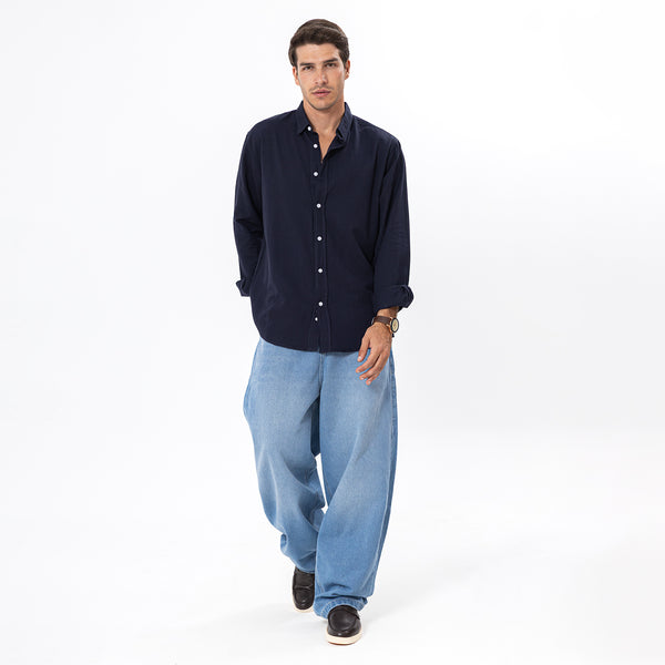 Linen Shirt L/S Basic SH-565-S26