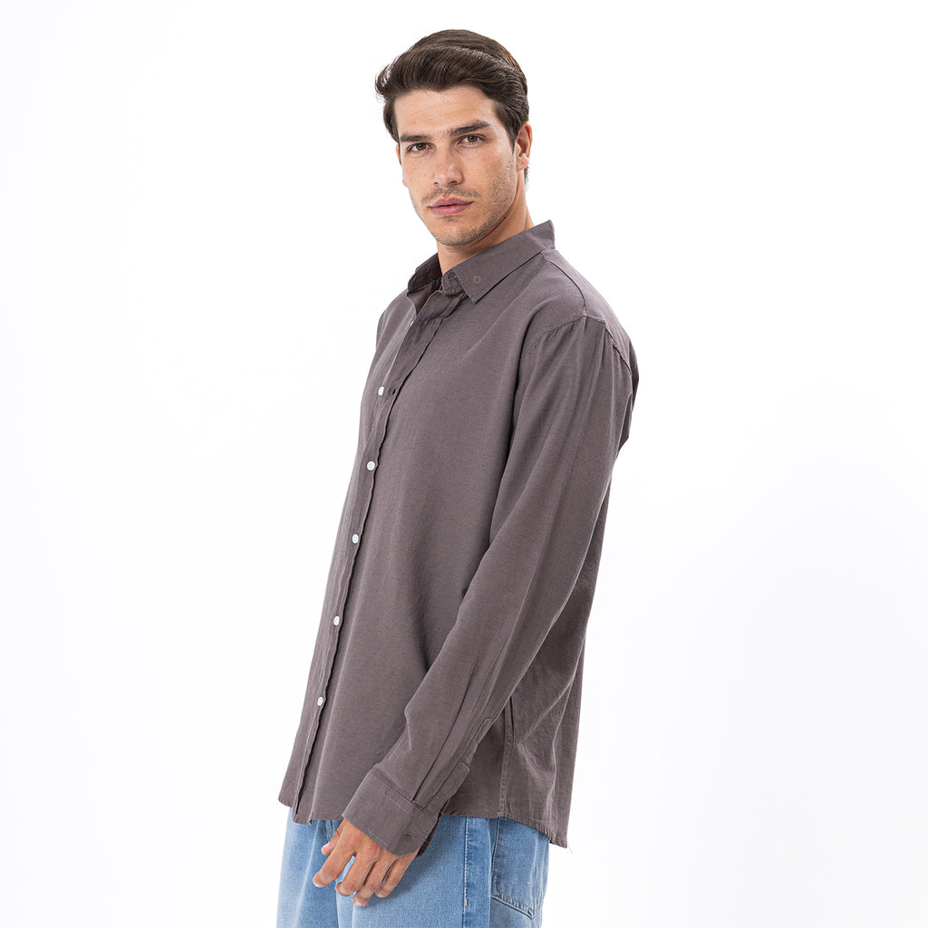 Linen Shirt L/S Basic SH-565-S26