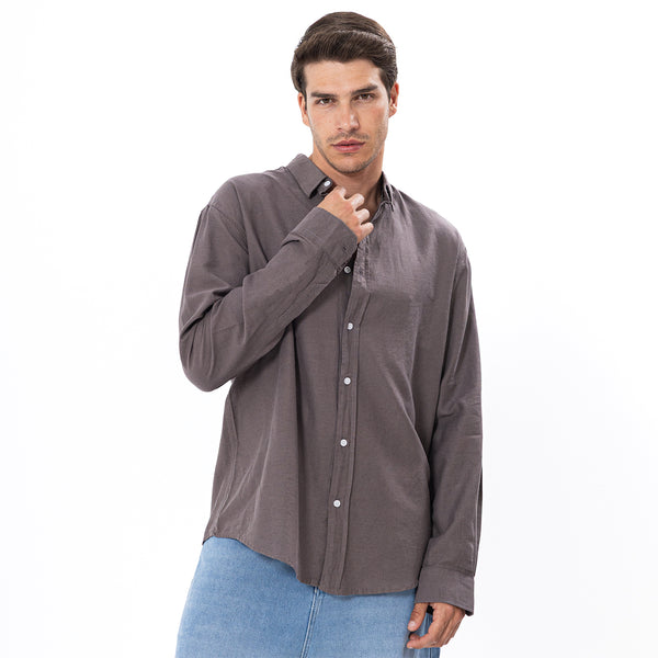 Linen Shirt L/S Basic SH-565-S26