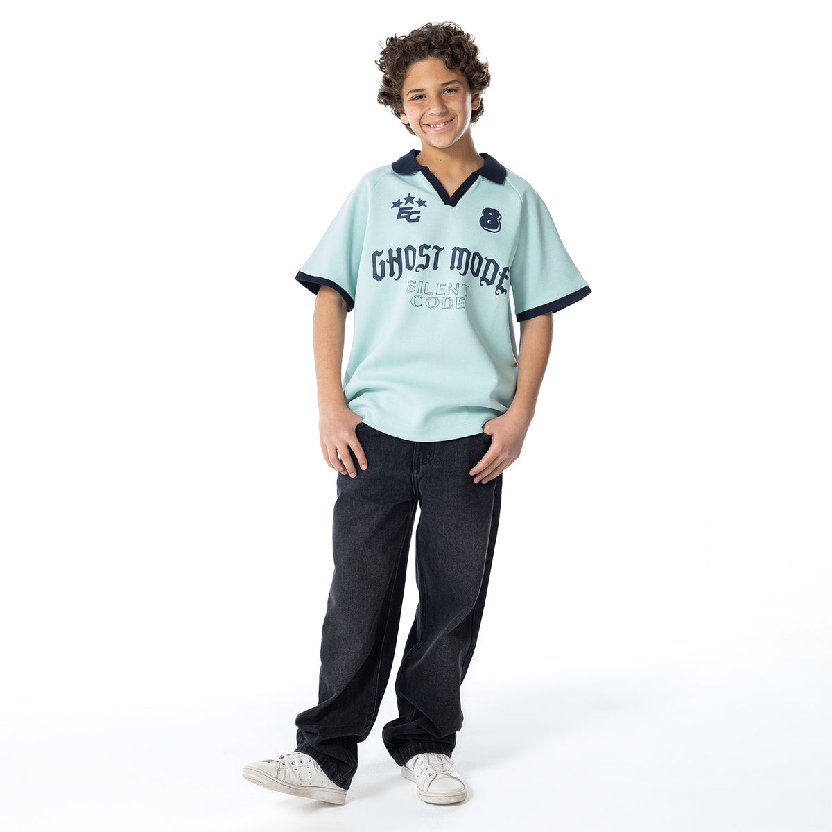 Kids Polo Ov S Print KTP-014-S26