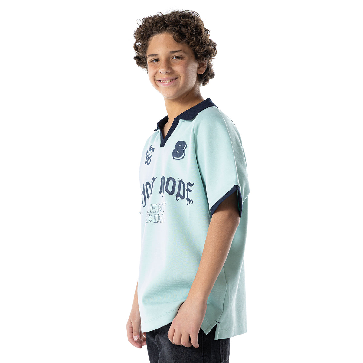 Kids Polo Ov S Print KTP-014-S26