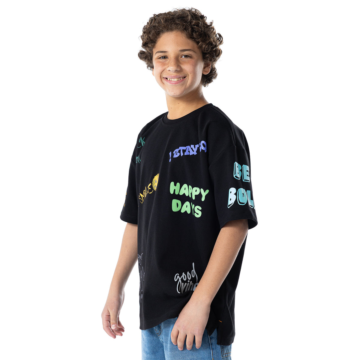 T.Shirt R Print Ov S K KTR-09-S26