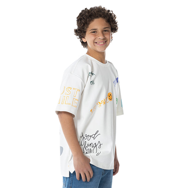 T.Shirt R Print Ov S K KTR-09-S26