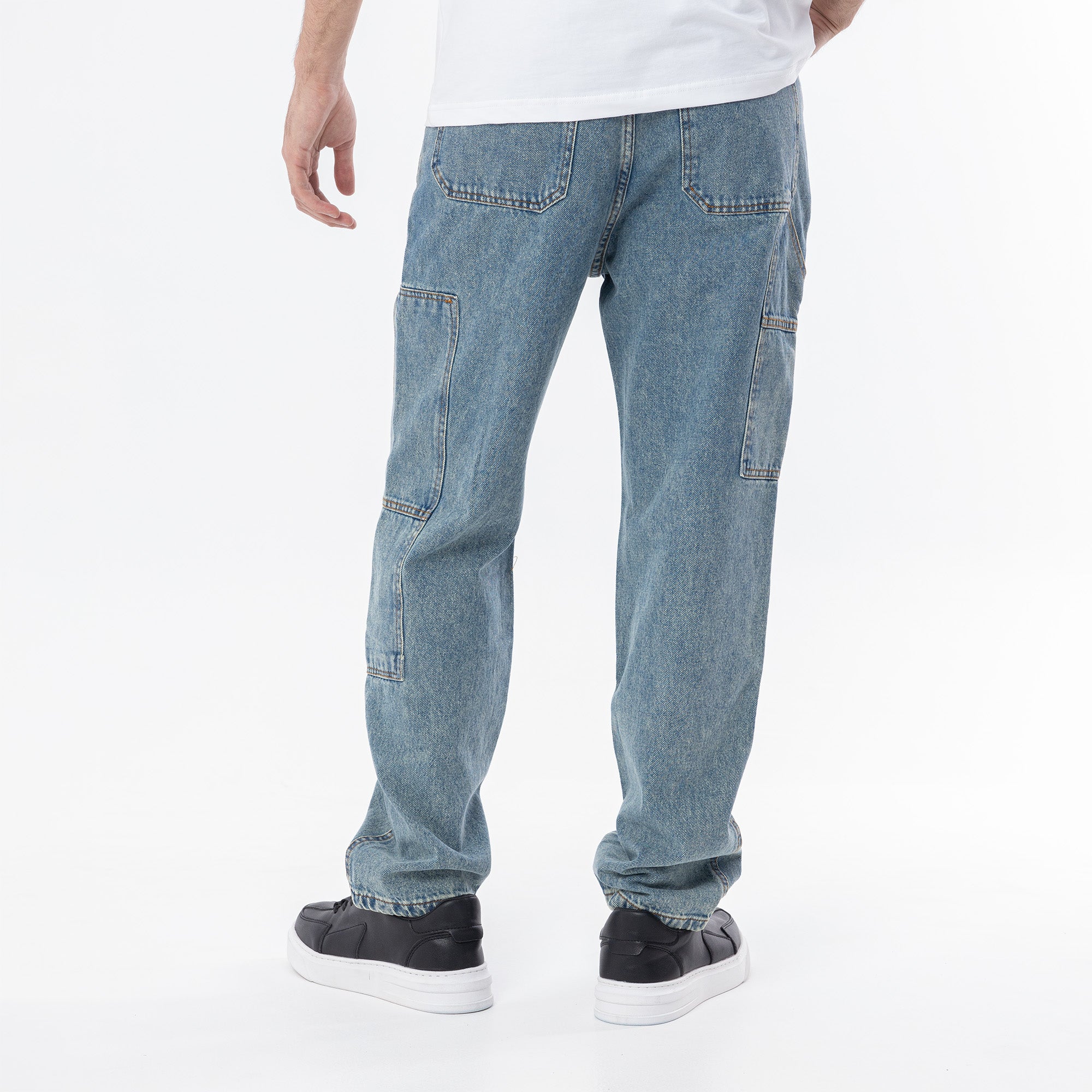 Jeans Wide Leg Cut & Saw-JN-728