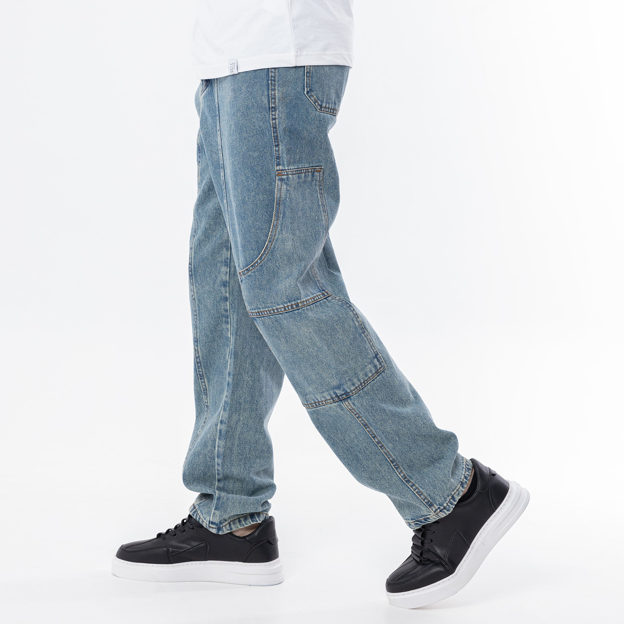 Jeans Wide Leg Cut & Saw-JN-728