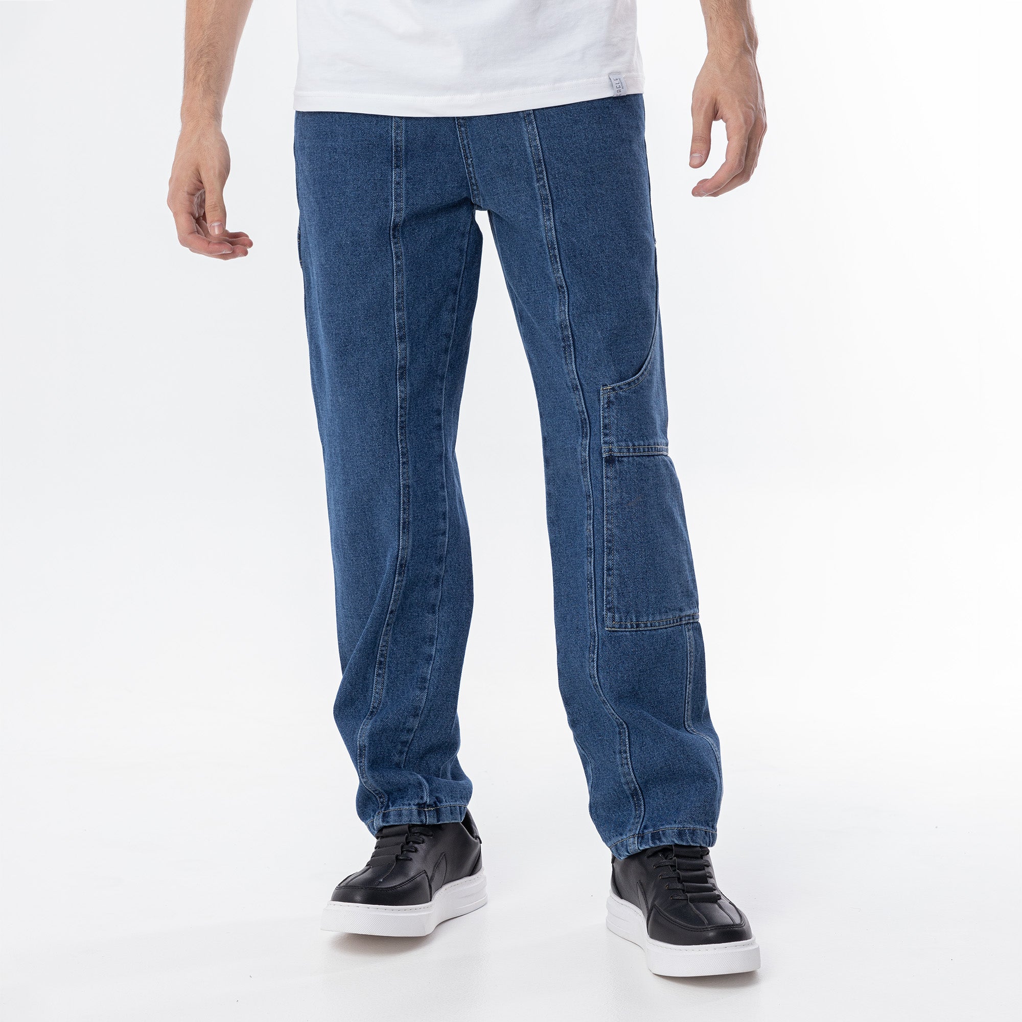 Jeans Wide Leg Cut & Saw-JN-728