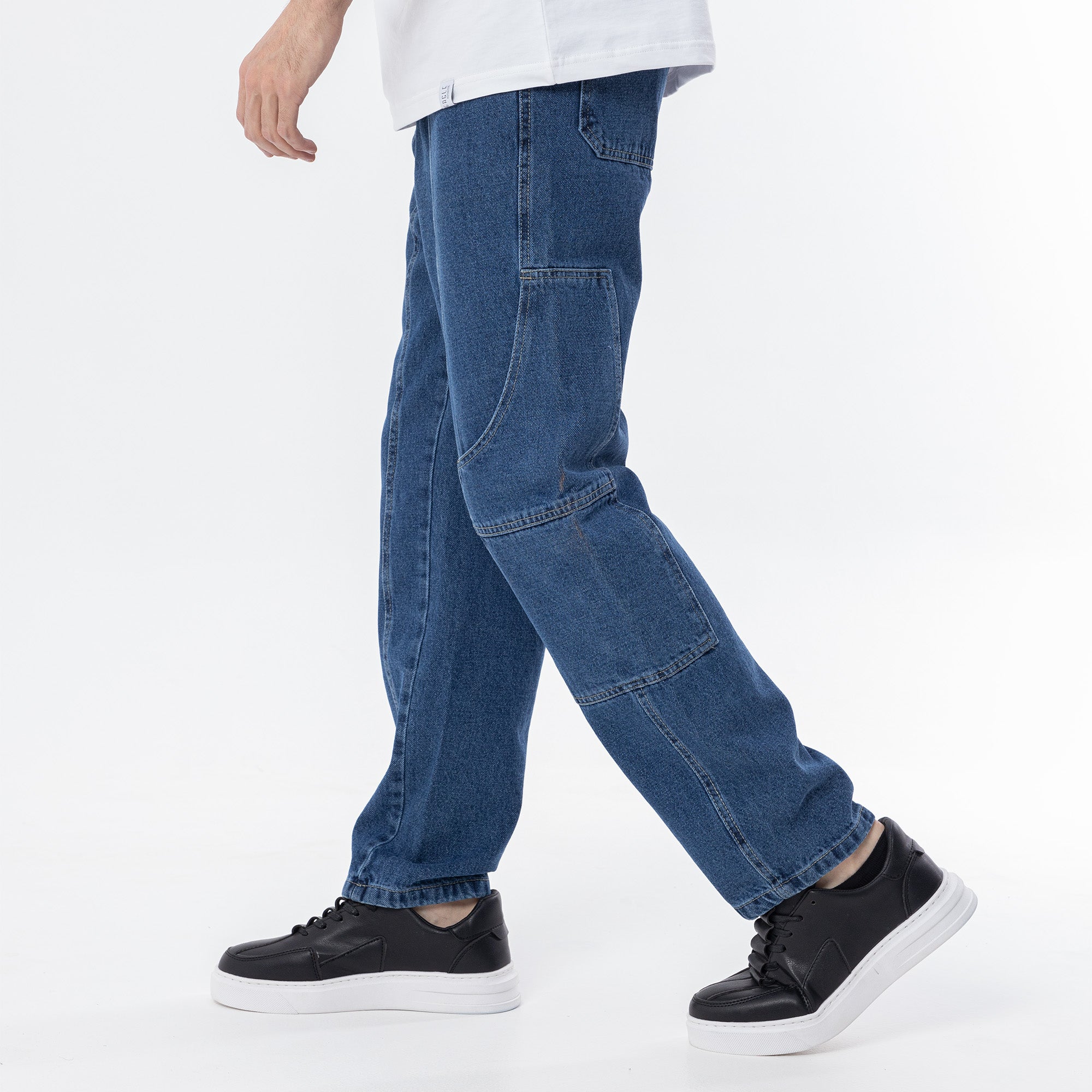 Jeans Wide Leg Cut & Saw-JN-728