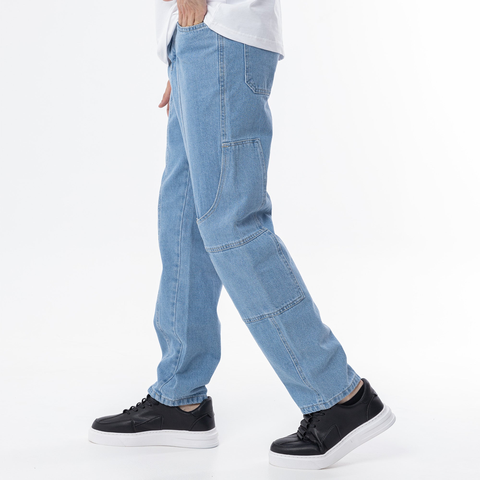 Jeans Wide Leg Cut & Saw-JN-728