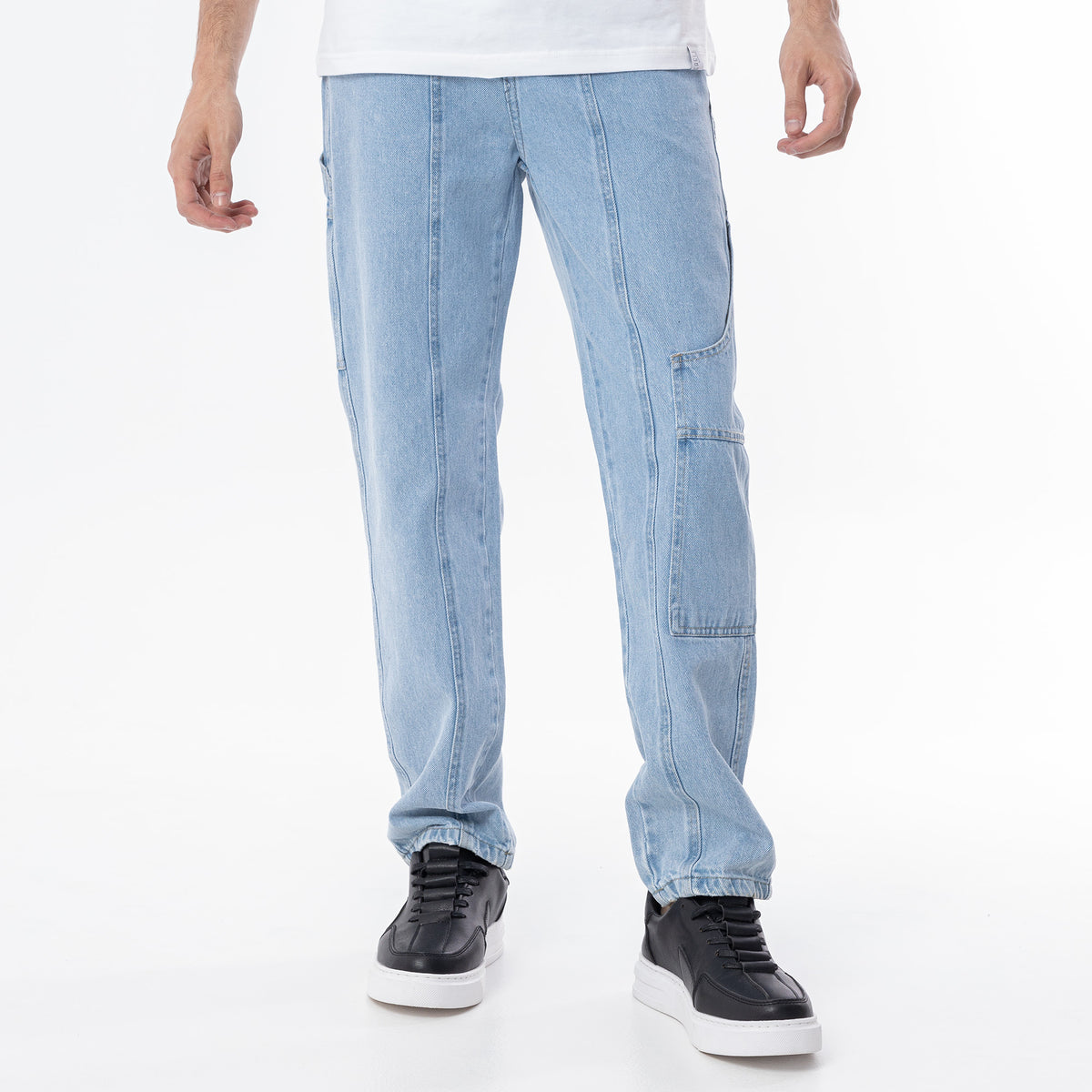 Jeans Wide Leg Cut & Saw-JN-728