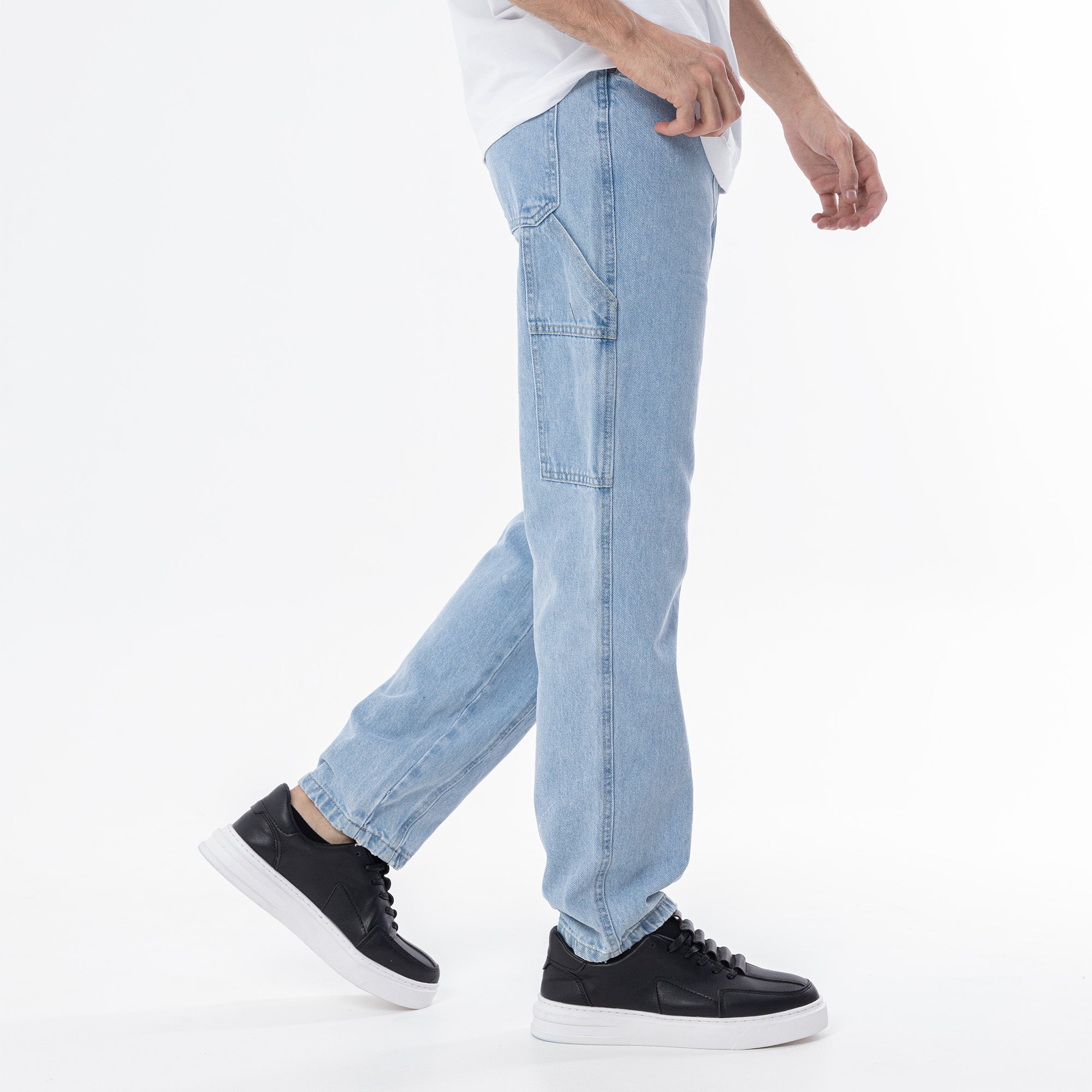 Jeans Wide Leg Cut & Saw-JN-728