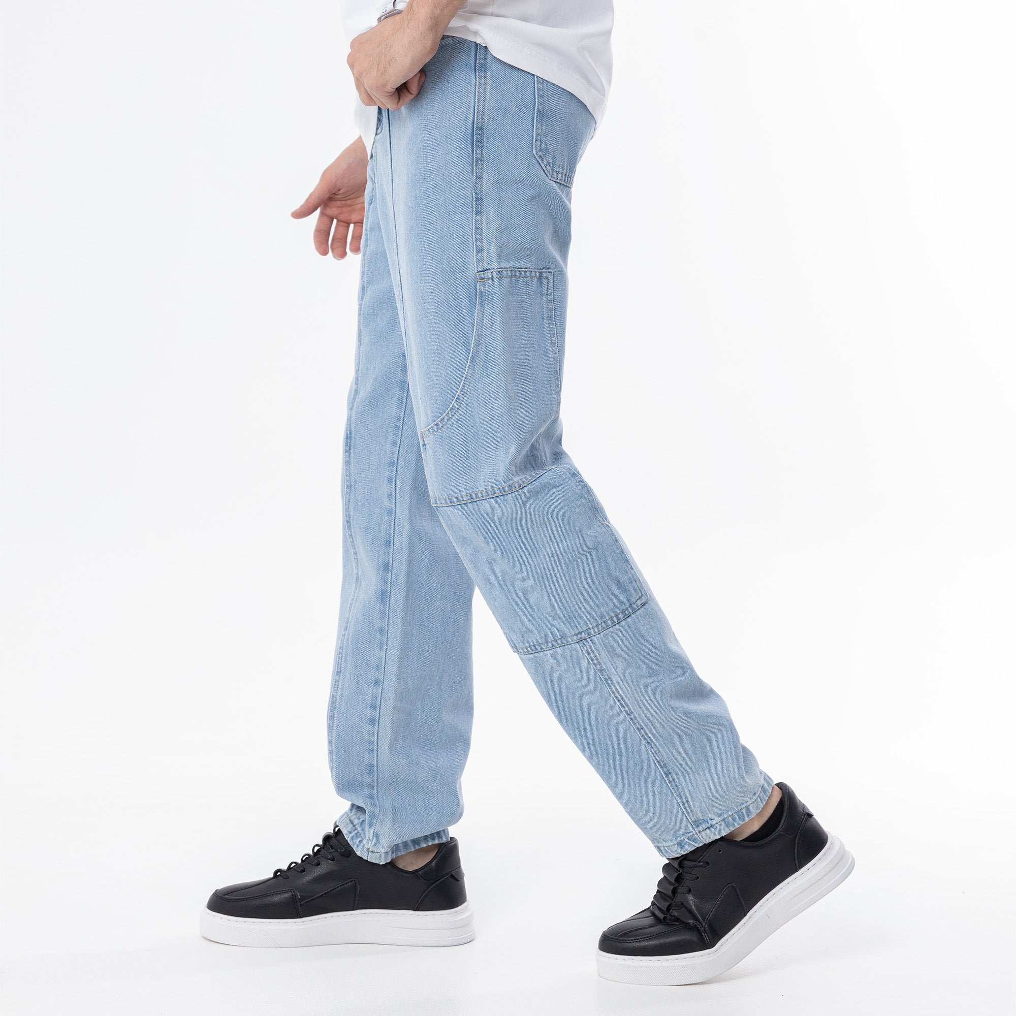 Jeans Wide Leg Cut & Saw-JN-728