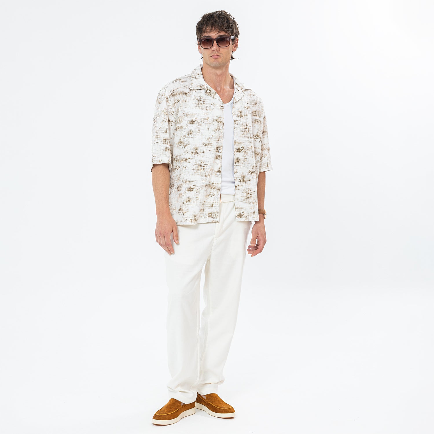 Shirt River Print Box Fit SH-573-S26