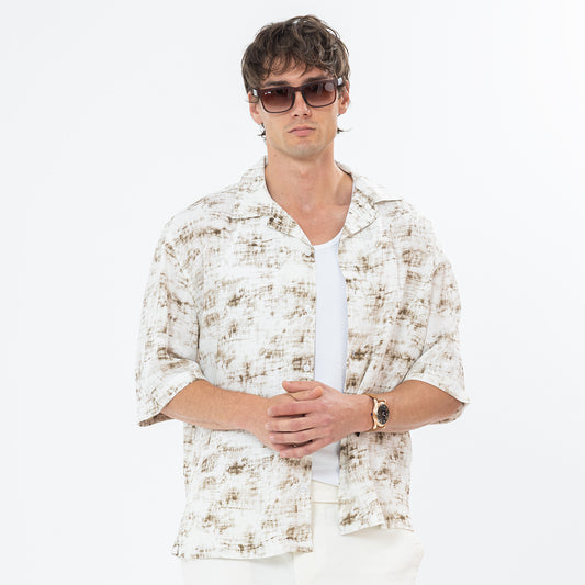 Shirt River Print Box Fit SH-573-S26