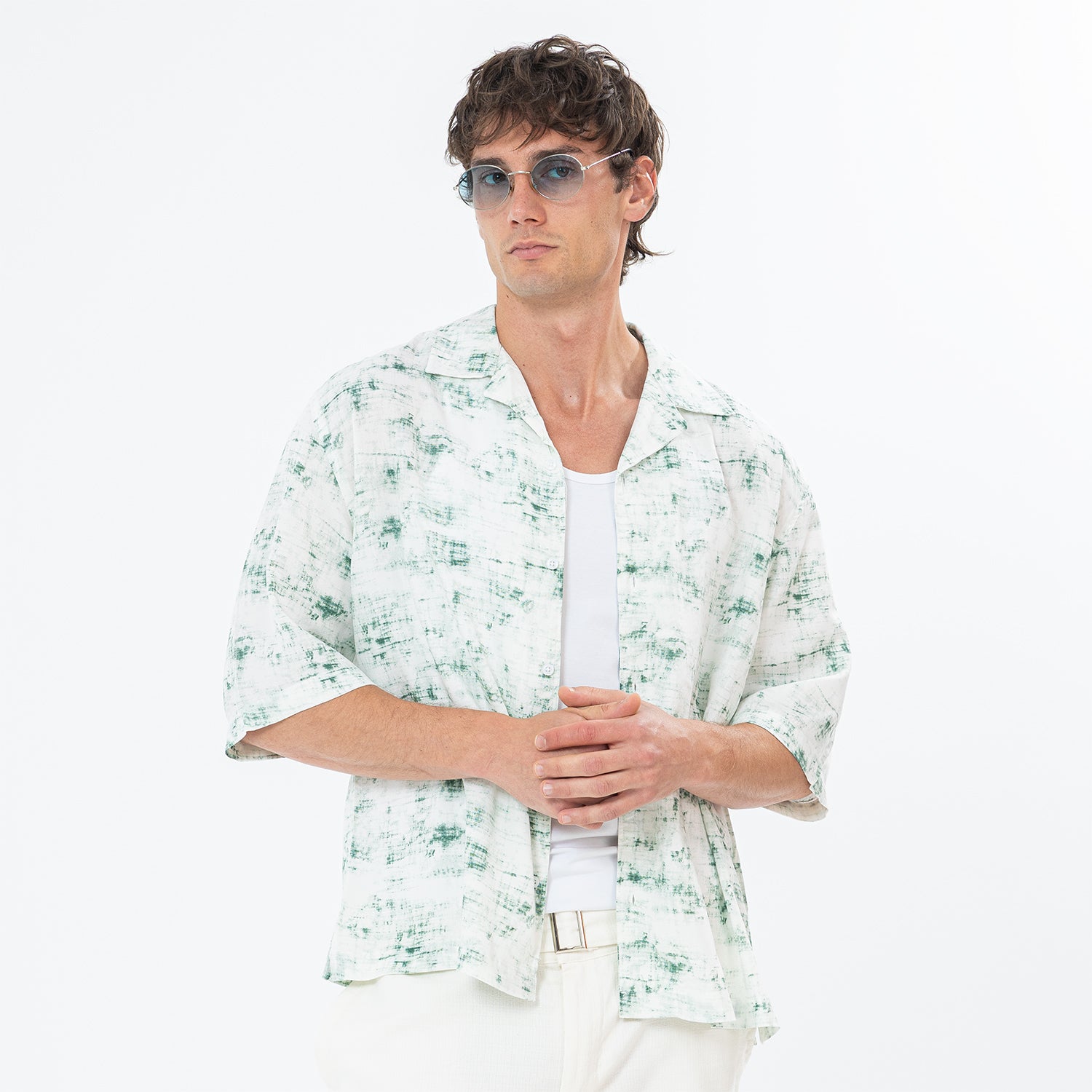 Shirt River Print Box Fit SH-573-S26
