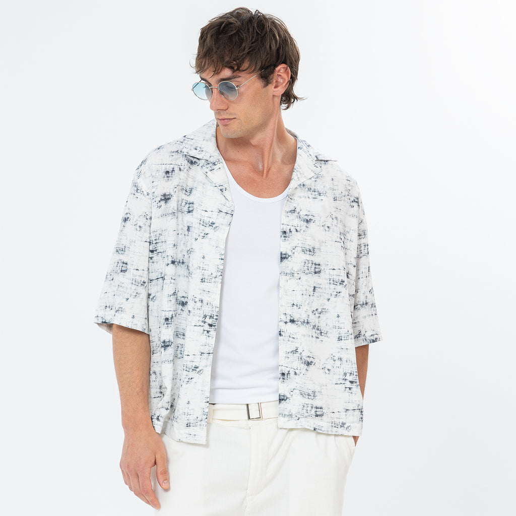 Shirt River Print Box Fit SH-573-S26