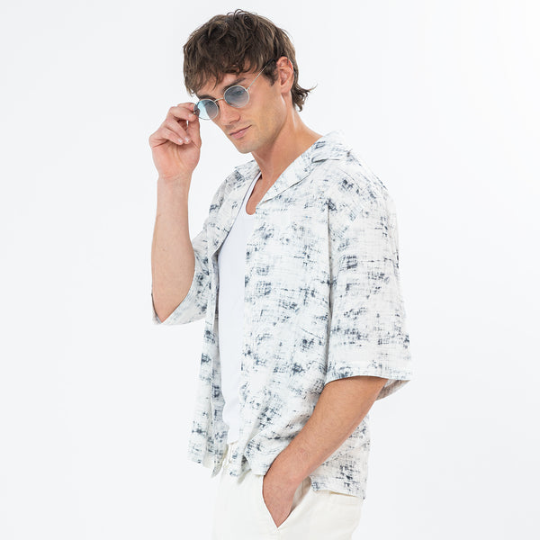 Shirt River Print Box Fit SH-573-S26