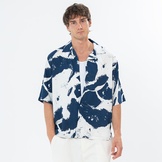Shirt River Print Box Fit SH-574-S26