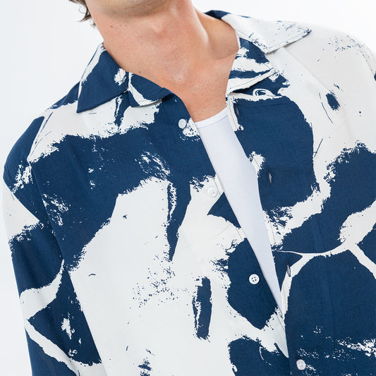 Shirt River Print Box Fit SH-574-S26