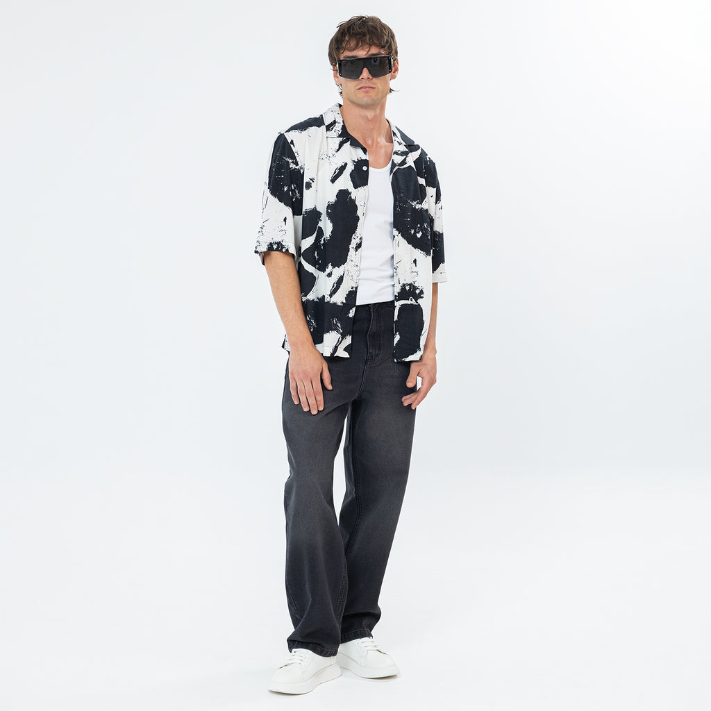 Shirt River Print Box Fit SH-574-S26