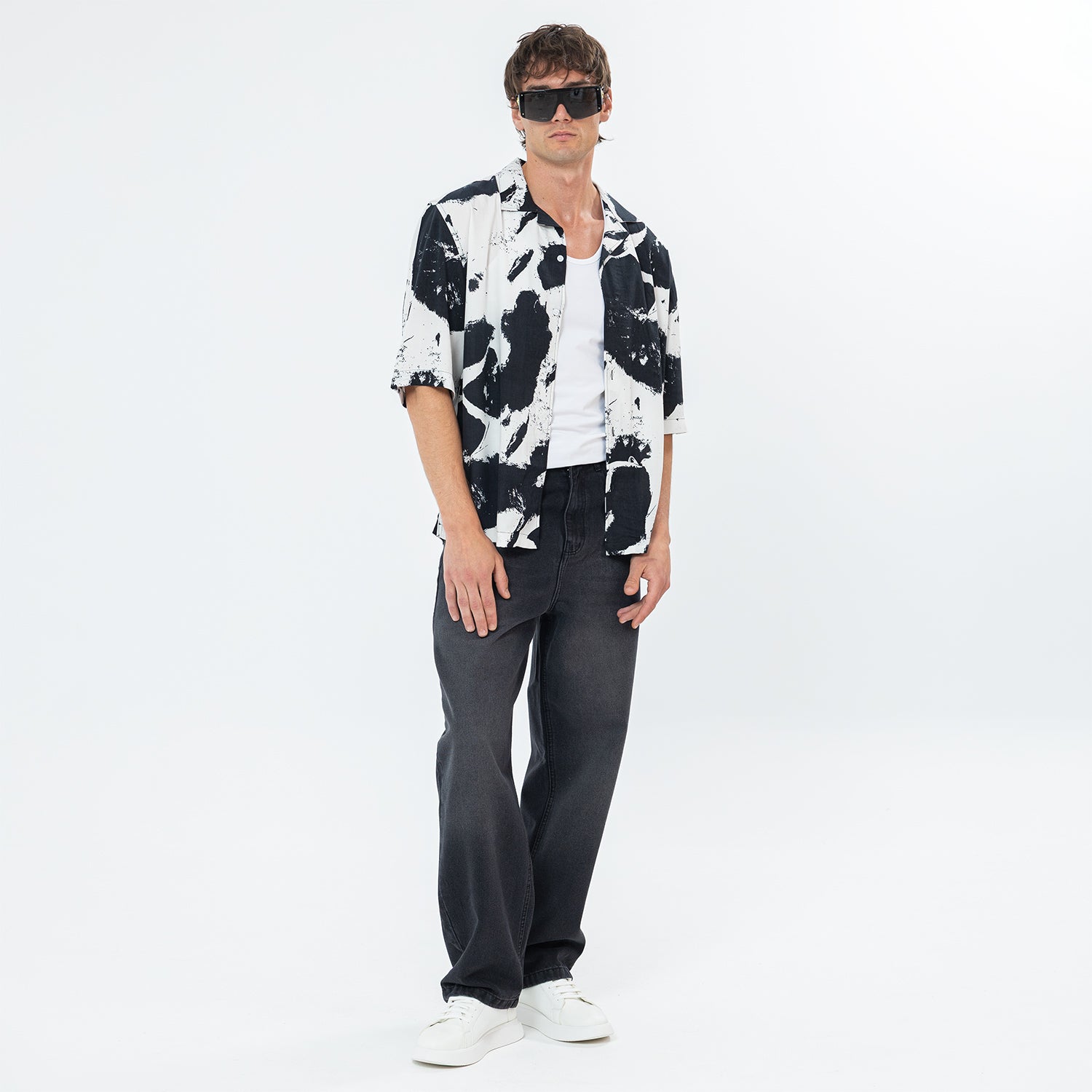 Shirt River Print Box Fit SH-574-S26
