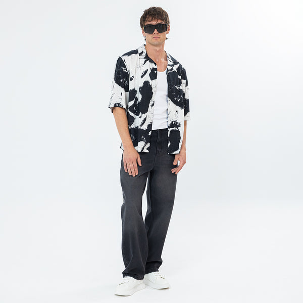 Shirt River Print Box Fit SH-574-S26