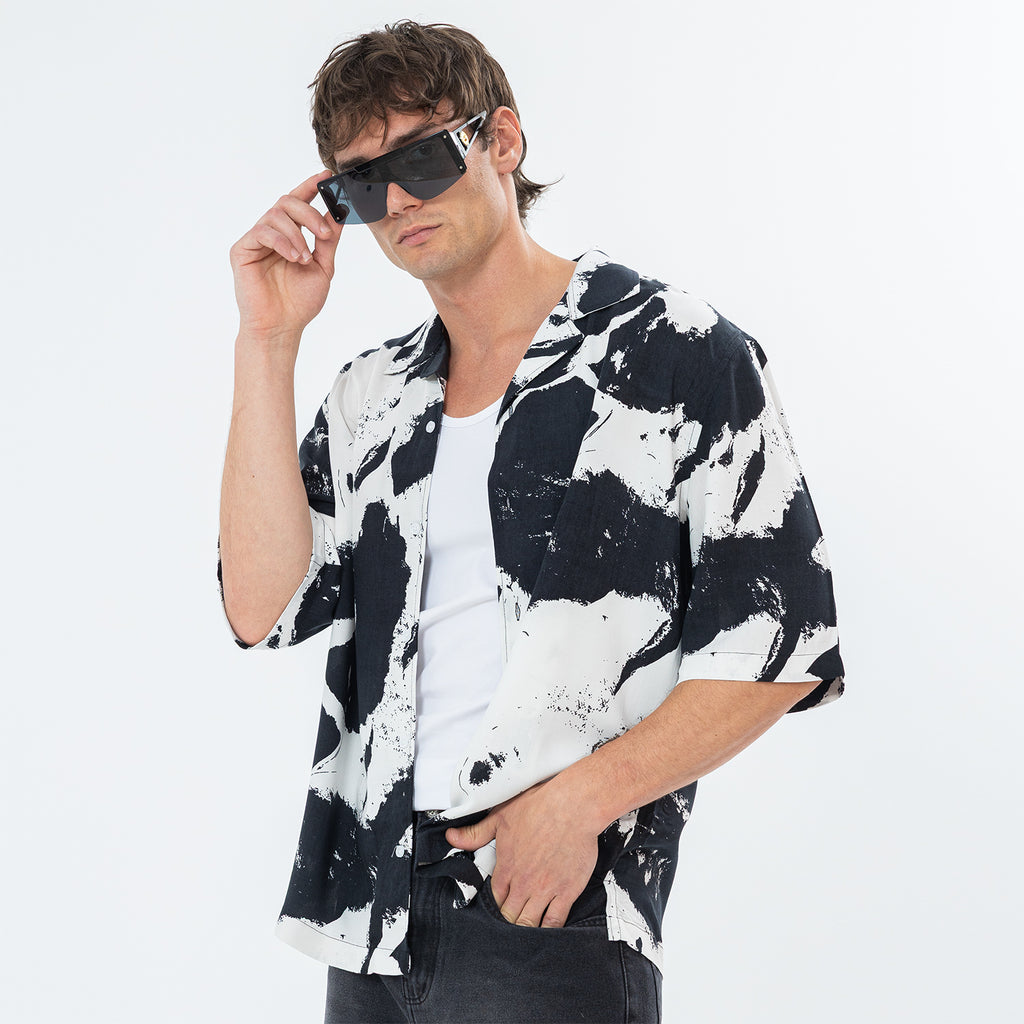 Shirt River Print Box Fit SH-574-S26