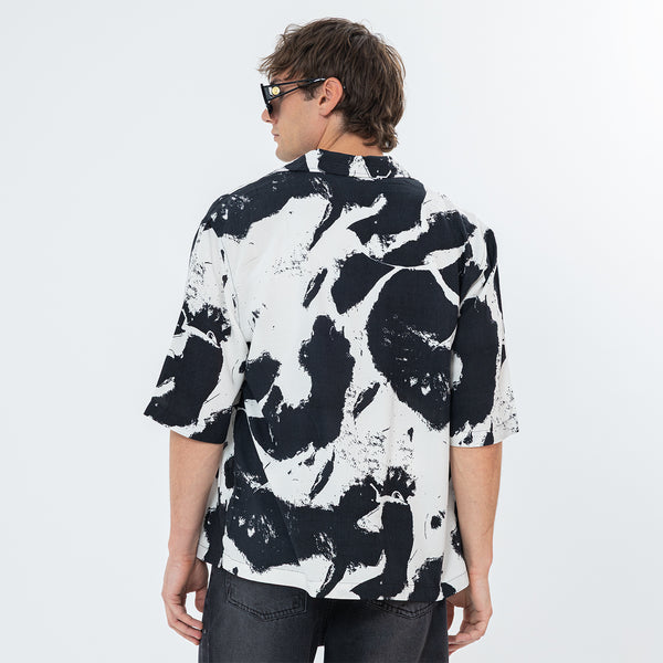 Shirt River Print Box Fit SH-574-S26