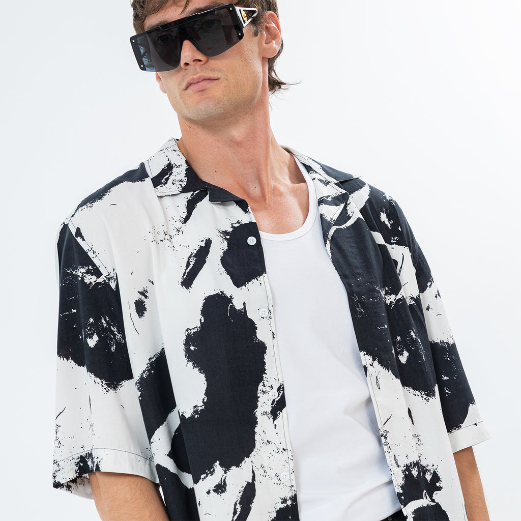 Shirt River Print Box Fit SH-574-S26