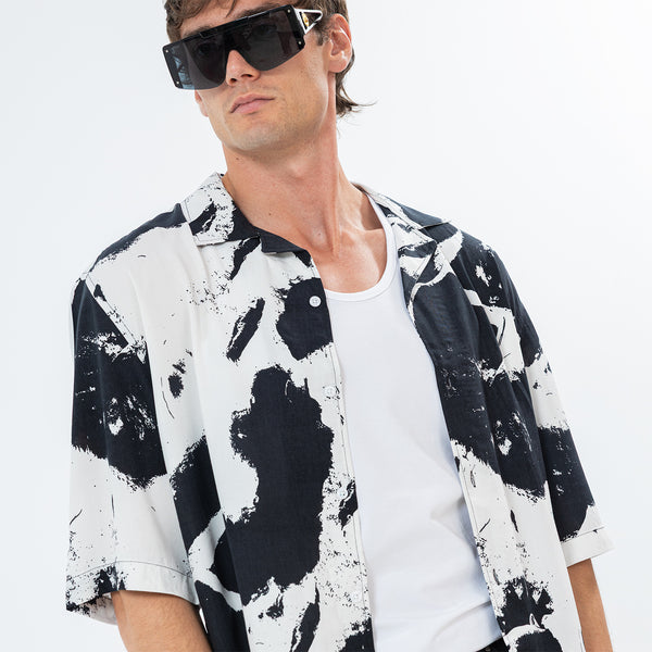 Shirt River Print Box Fit SH-574-S26