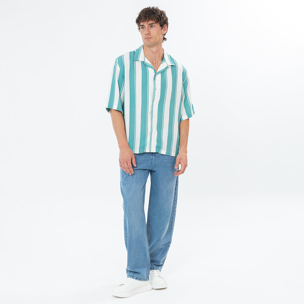 Shirt S/S Striped Box Fit SH-577-S26