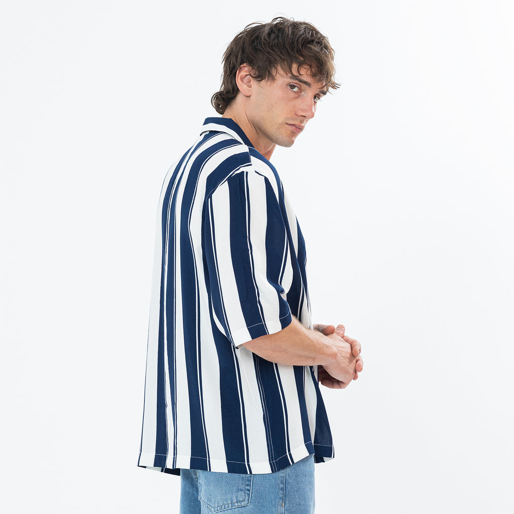 Shirt S/S Striped Box Fit SH-577-S26