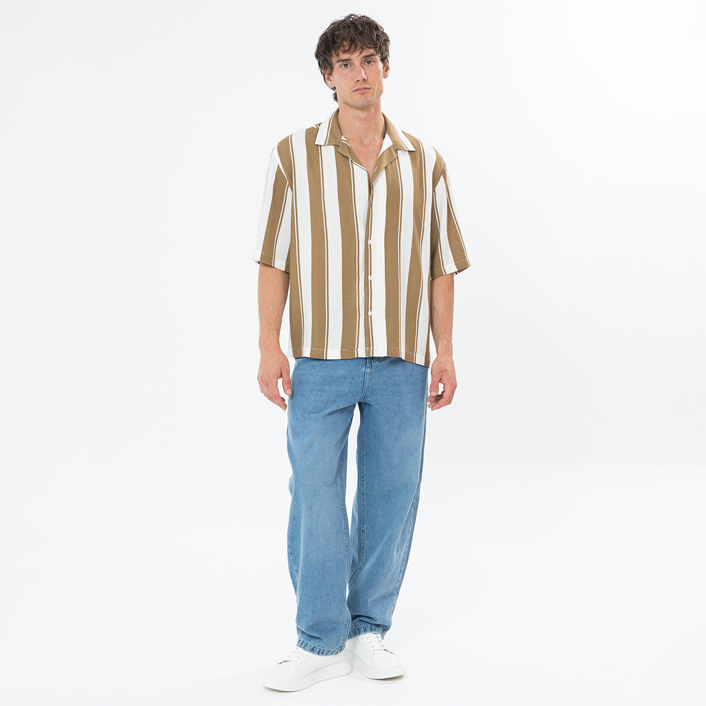 Shirt S/S Striped Box Fit SH-577-S26