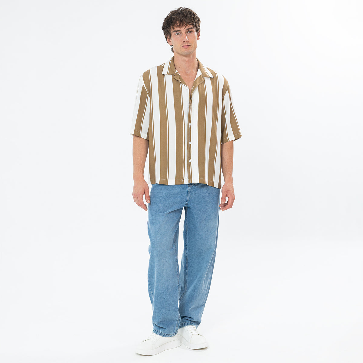 Shirt S/S Striped Box Fit SH-577-S26