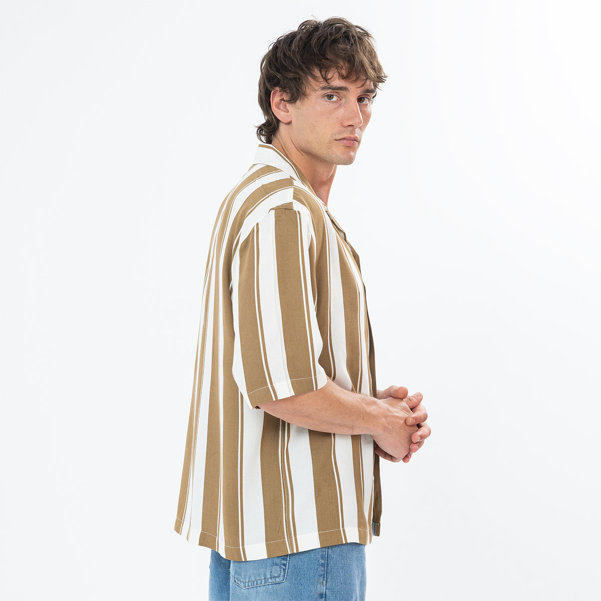 Shirt S/S Striped Box Fit SH-577-S26