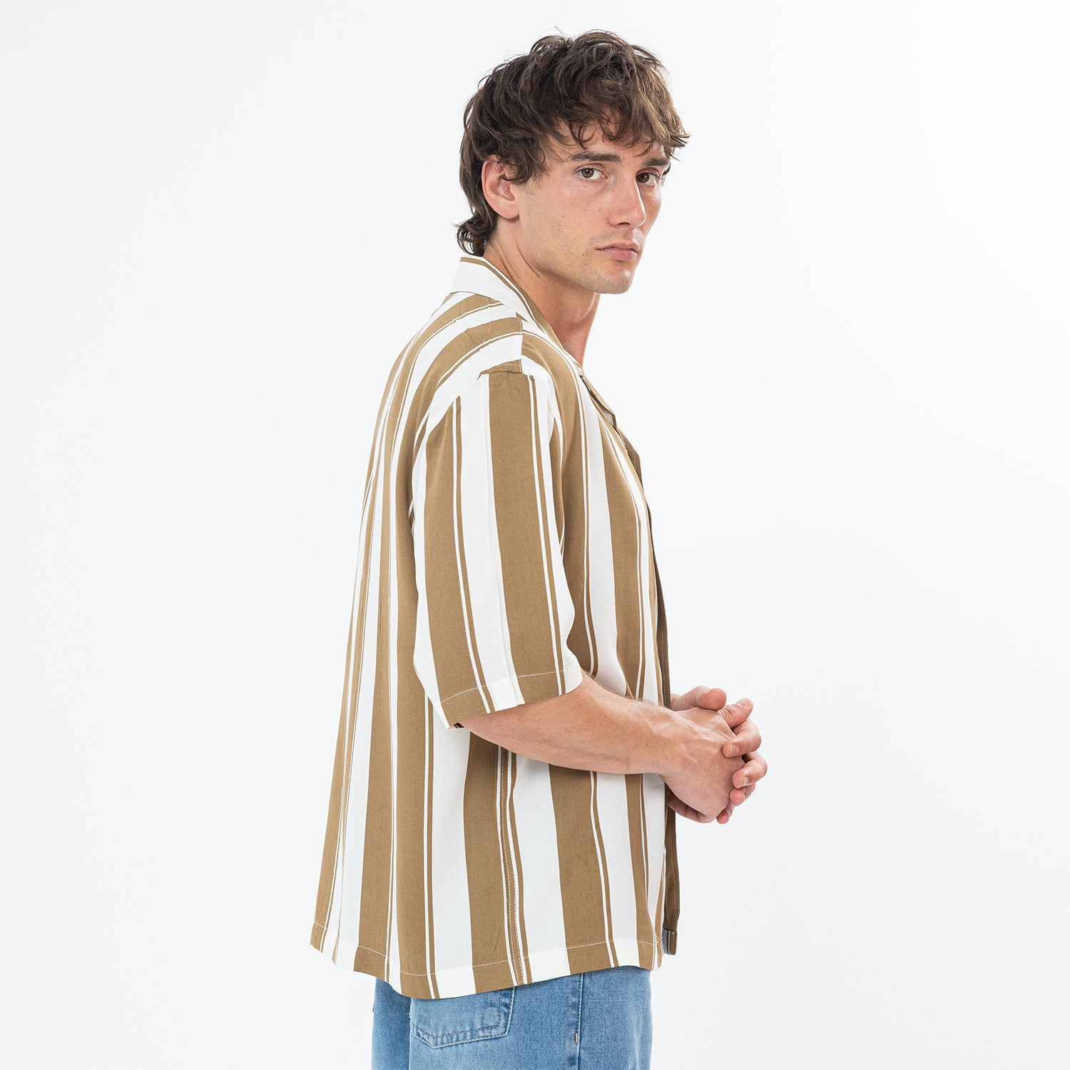 Shirt S/S Striped Box Fit SH-577-S26