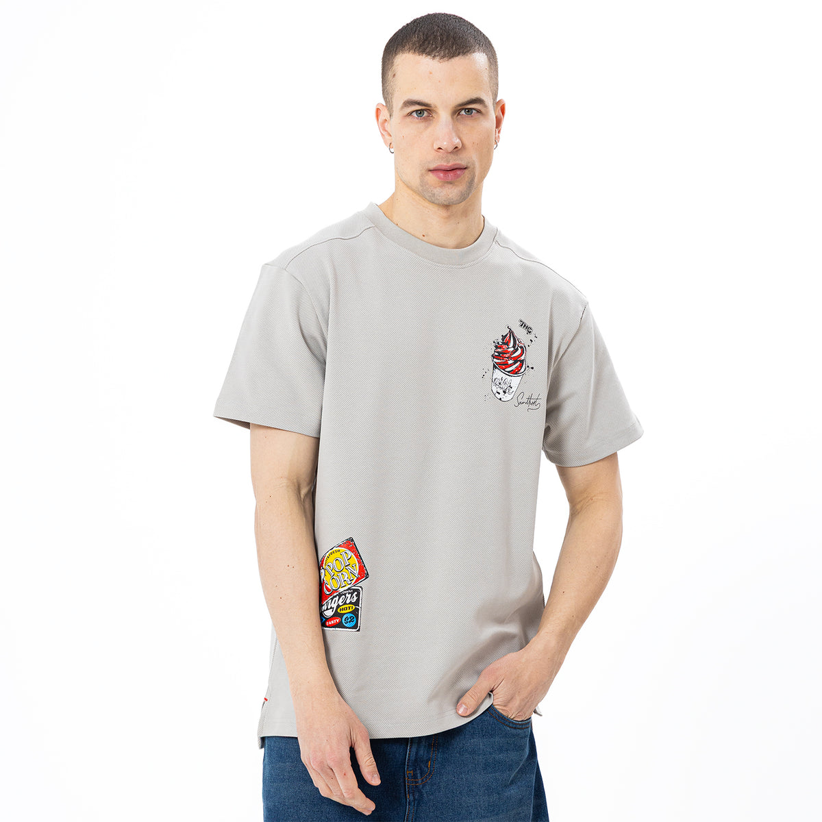 T Shirt R Relaxed Printed TR-127-S25