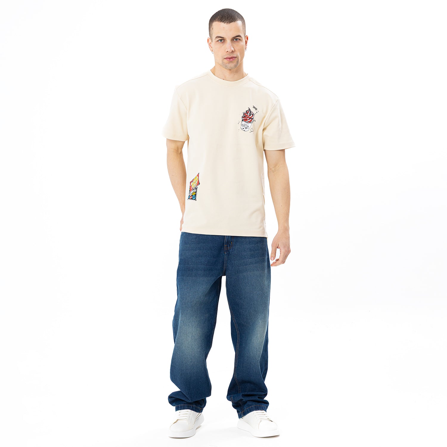 T Shirt R Relaxed Printed TR-127-S25