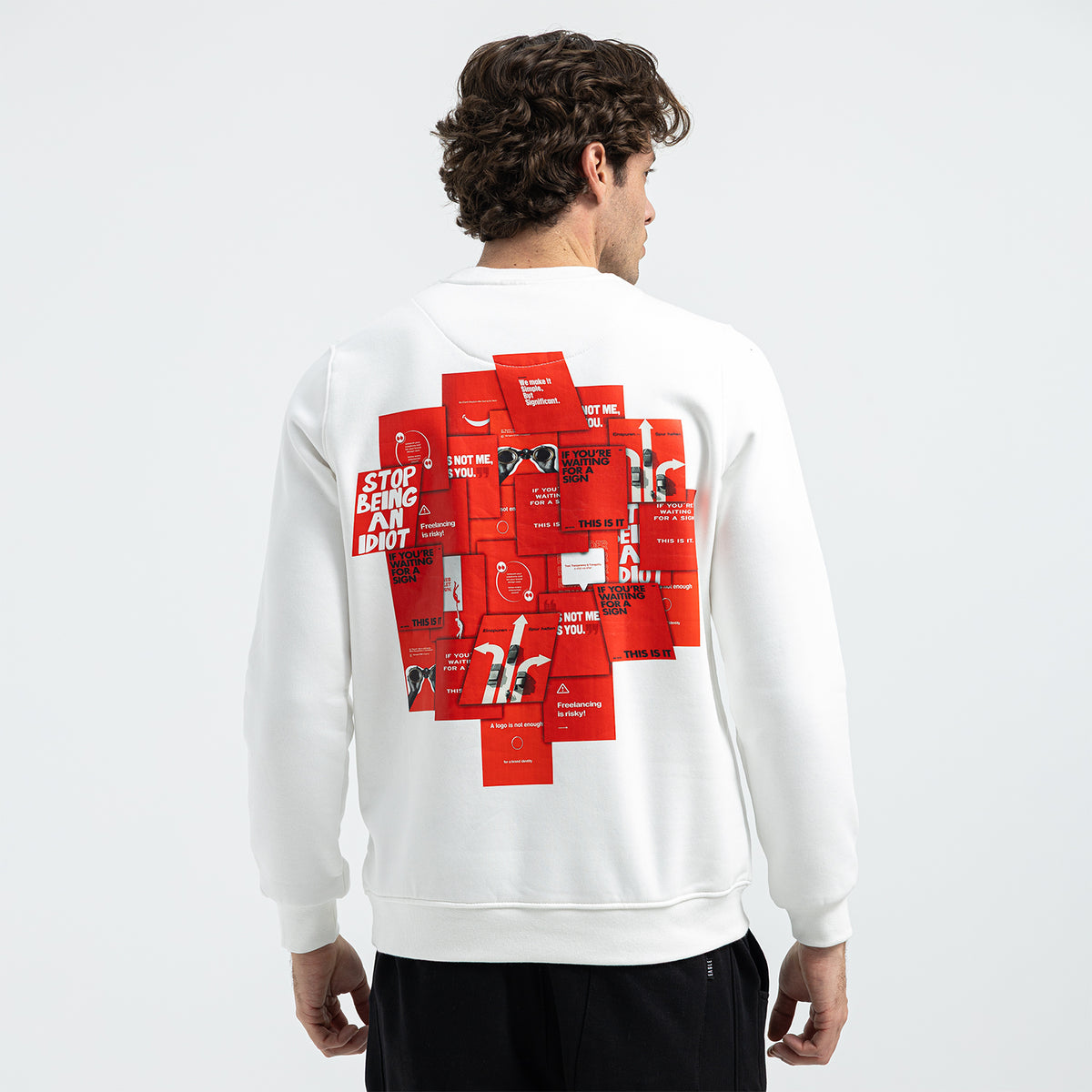 SWEAT SHIRT ROUND PRINT RO-011-W26