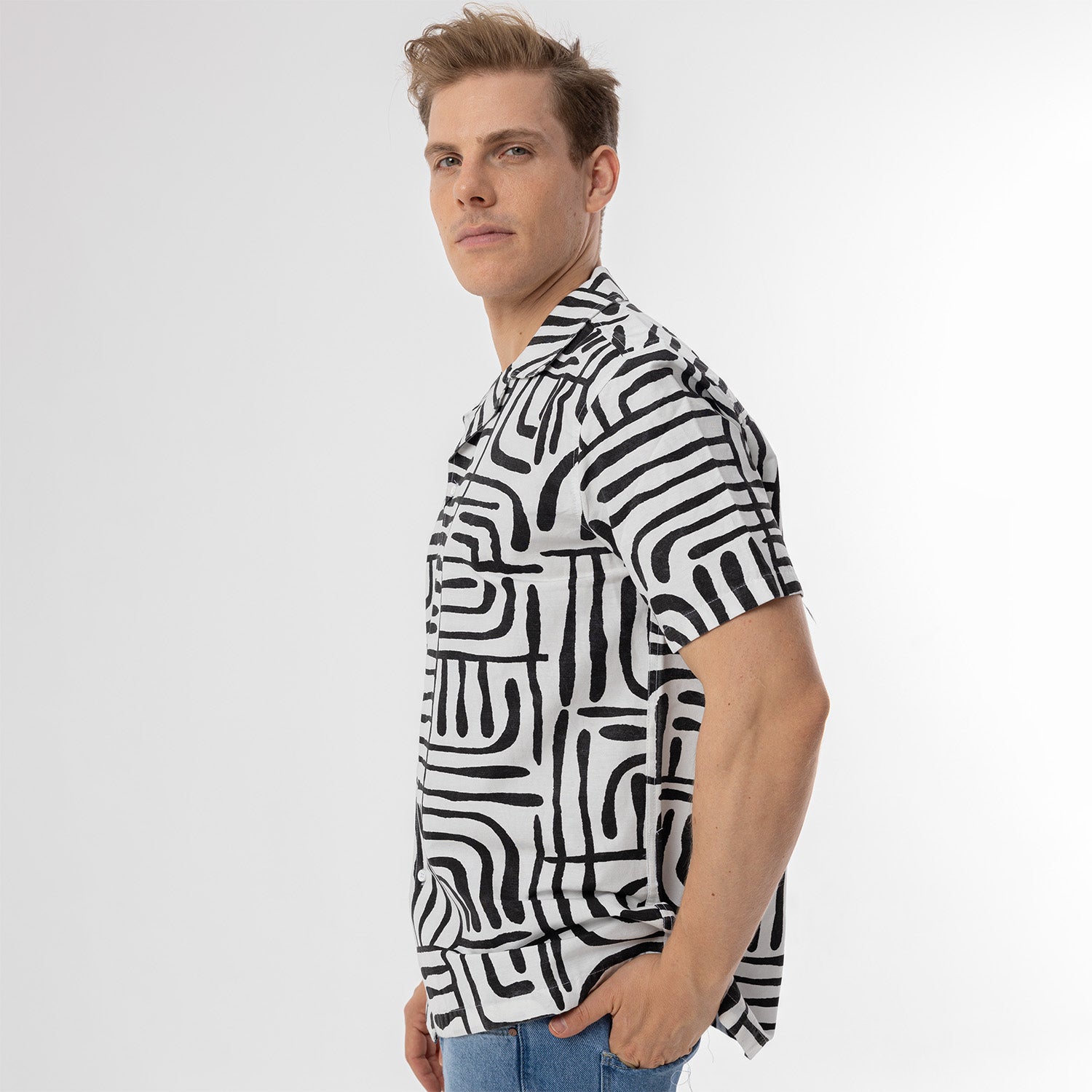 Shirt S/S Printed-SH-344