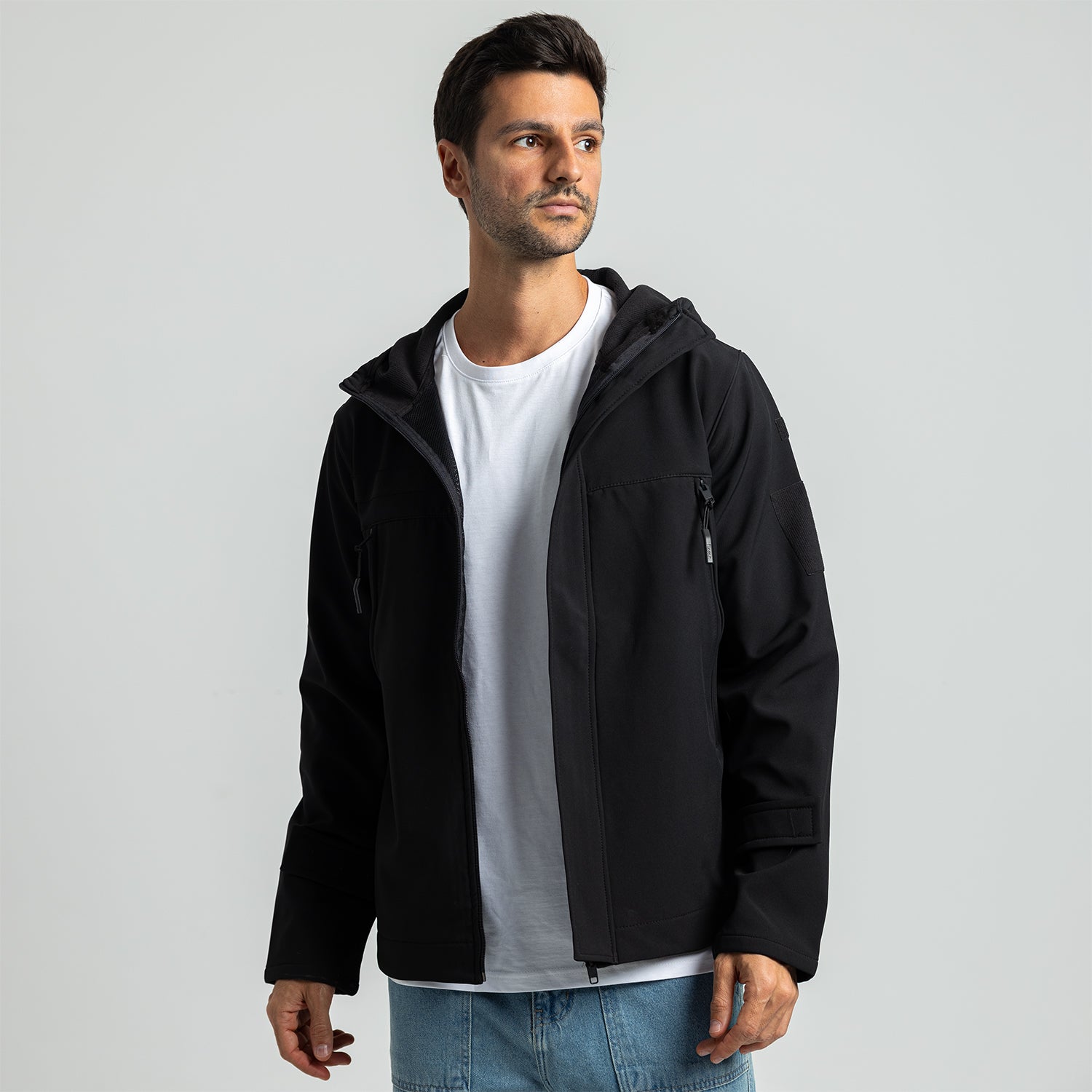 Jacket Zippered Hoodie Cut & Saw-JA-017-W25