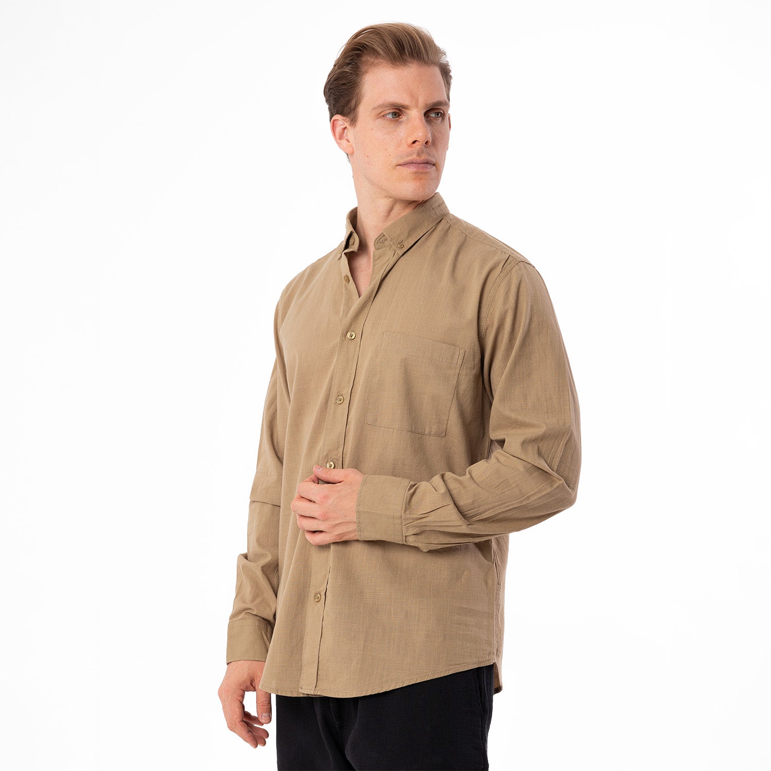 Shirt L/S Basic-SH-365