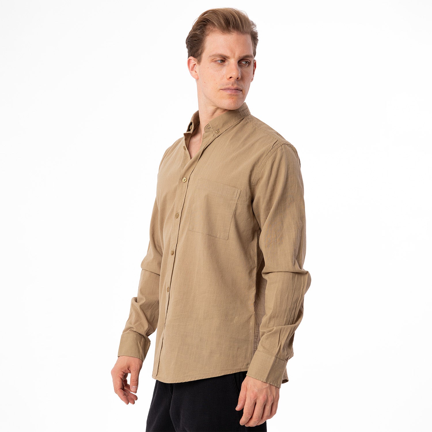 Shirt L/S Basic-SH-365