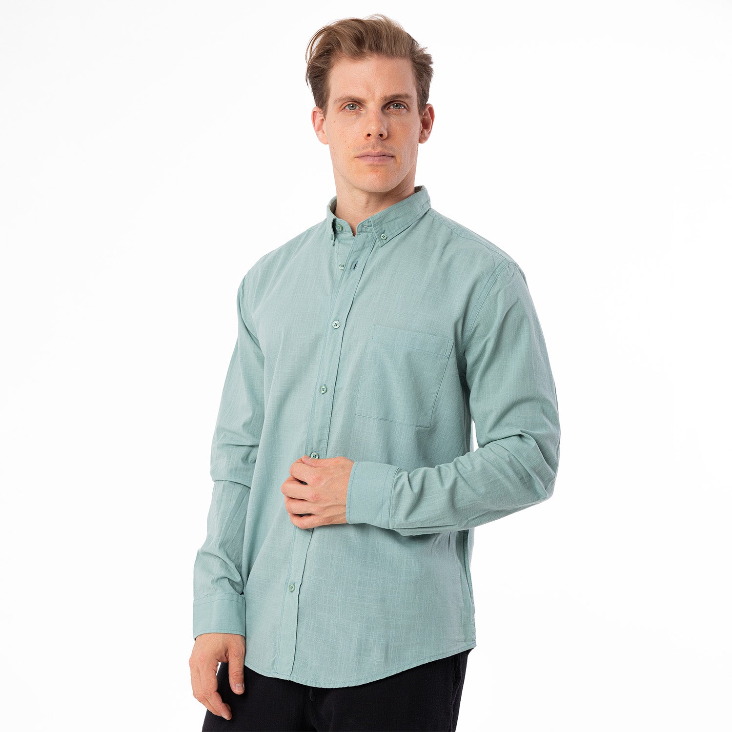 Shirt L/S Basic-SH-365