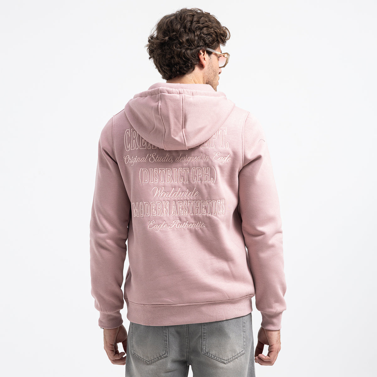 SWEAT SHIRT ZIPPER EMB ZIP-04-W26